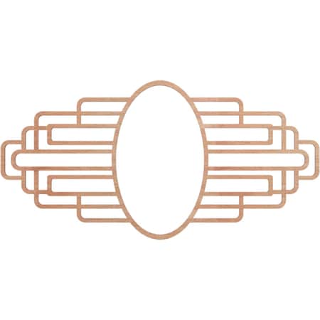 Ekena Millwork Elizabeth Wood Fretwork Prcd Ceiling Medallion, Cherry, 24"W x 12"H x 6 5/8"IW x 11 3/8"IH x 1/4"T CMWP24X12X0250EBCH